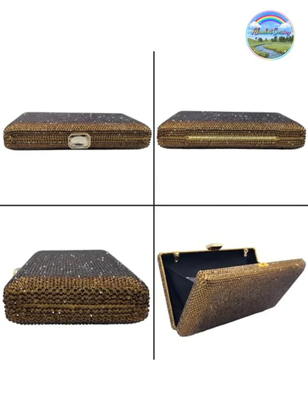 Crystal Evening Clutch Bag Women Formal Party Bridal Rhinestone Purse Box Clutch